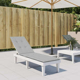 Vidaxl Terrassenstuhlkissen (75+105) x50x3 cm Stoff gemischt hellgrau