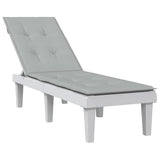 mhaolú cathaoir patio Vidaxx (75+105) x50x3 cm fabraic melange liath éadrom