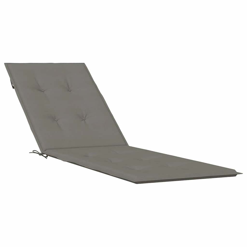 Vidaxl patio chair cushion (75+105) x 50 x 4 cm fabric mixed dark gray