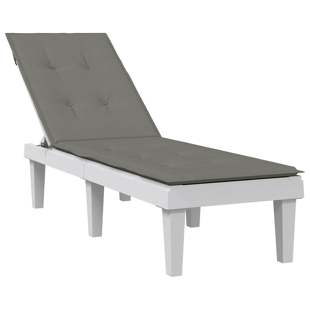 Vidaxl patio chair cushion (75+105) x 50 x 4 cm fabric mixed dark gray