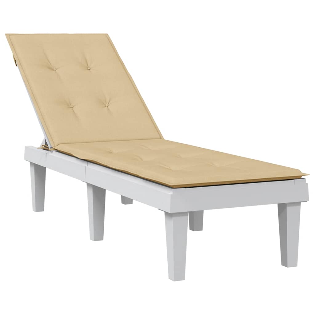 Vidaxl patio chair cushion (75+105) x 50 x 4 cm fabric mixed beige