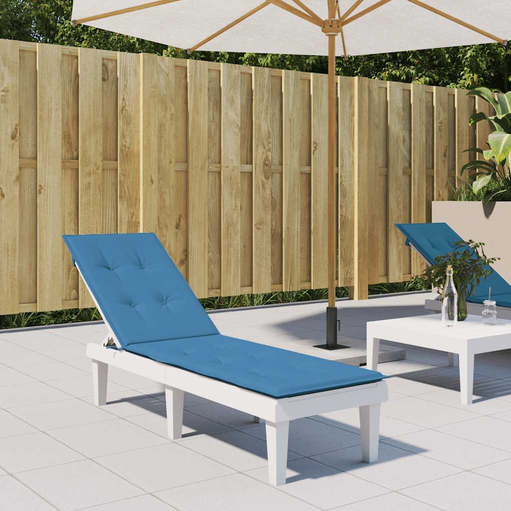 VIDAXL PATIO PATIO CHUSHIN (75+105) x 50 x 4 cm tkanina mešano modro