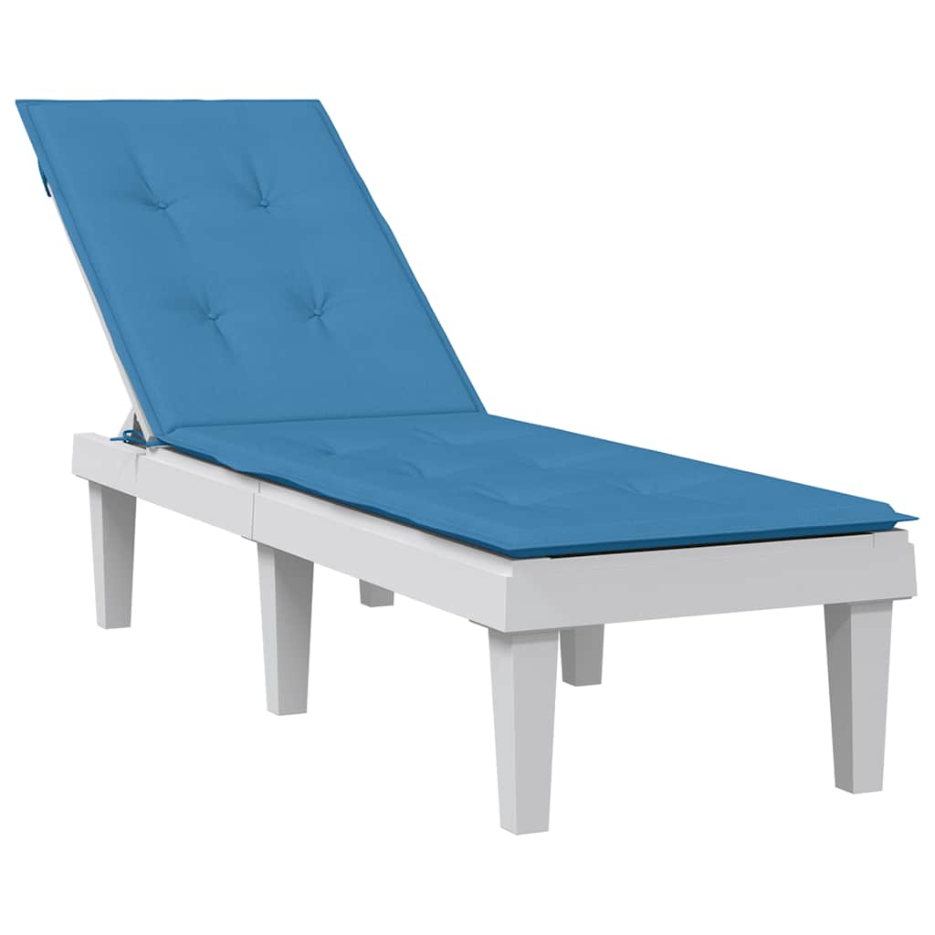 VIDAXL PATIO PATIO CHUSHIN (75+105) x 50 x 4 cm tkanina mešano modro
