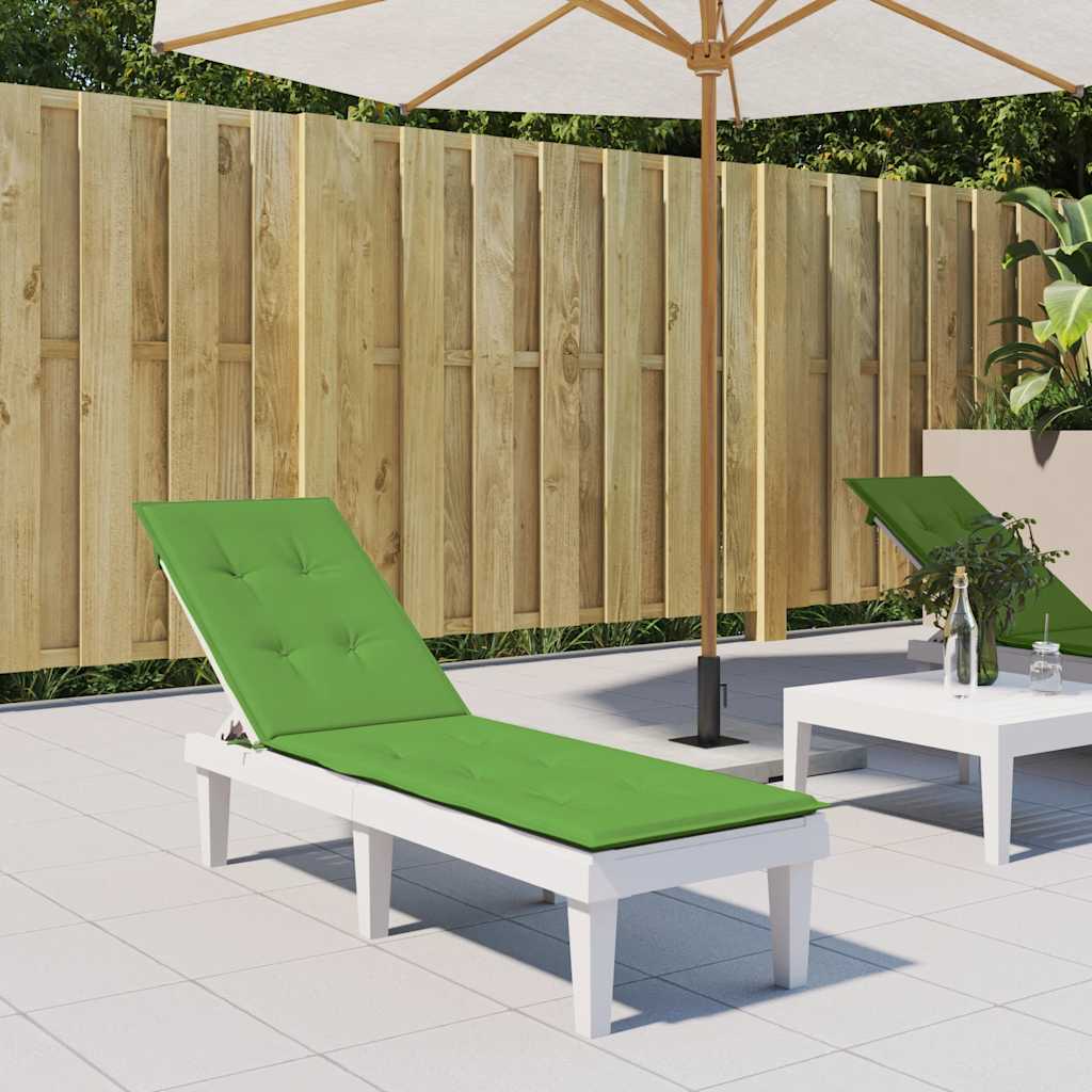 Vidaxl patio chair cushion (75+105) x 50 x 4 cm fabric mixed green