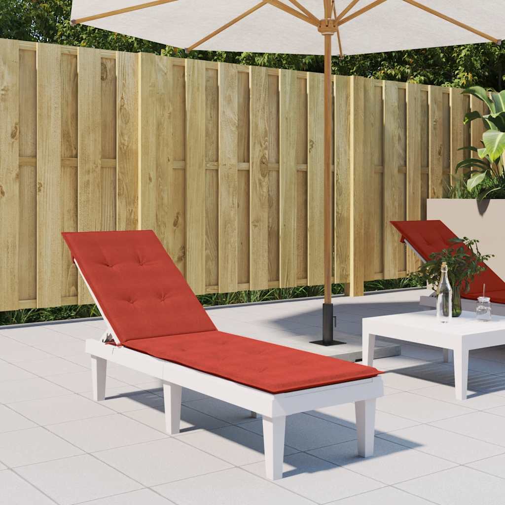 VIDAXL PATIO PATIO CHUSHIN (75+105) x 50 x 4 cm tkanina mešano rdeča