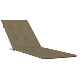 stuáilte cathaoir patio Vidaxx (75+105) x 50 x 4 cm taupe breacán fabraice