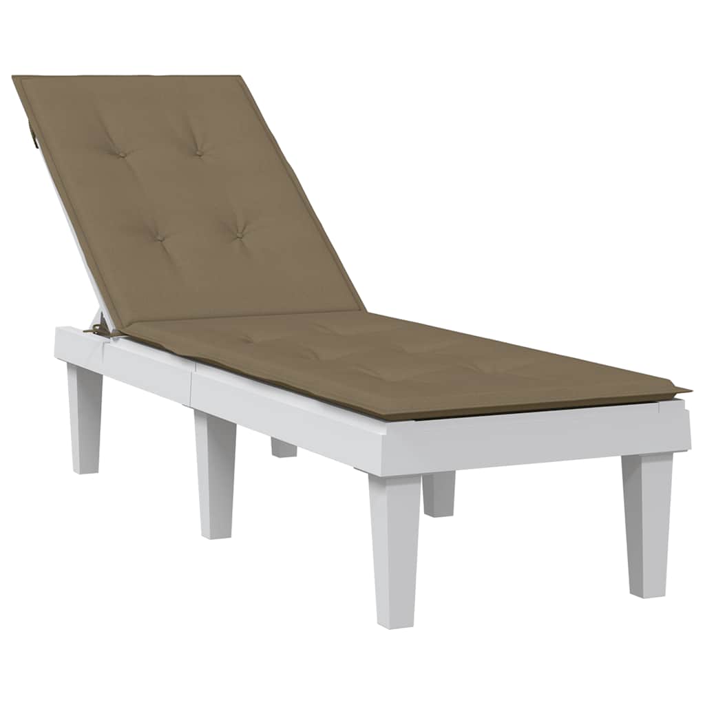stuáilte cathaoir patio Vidaxx (75+105) x 50 x 4 cm taupe breacán fabraice