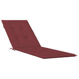 VIDAXL PATIO PATIO CHUSHIN (75+105) x 50 x 4 cm tkanina mešano vino rdeče