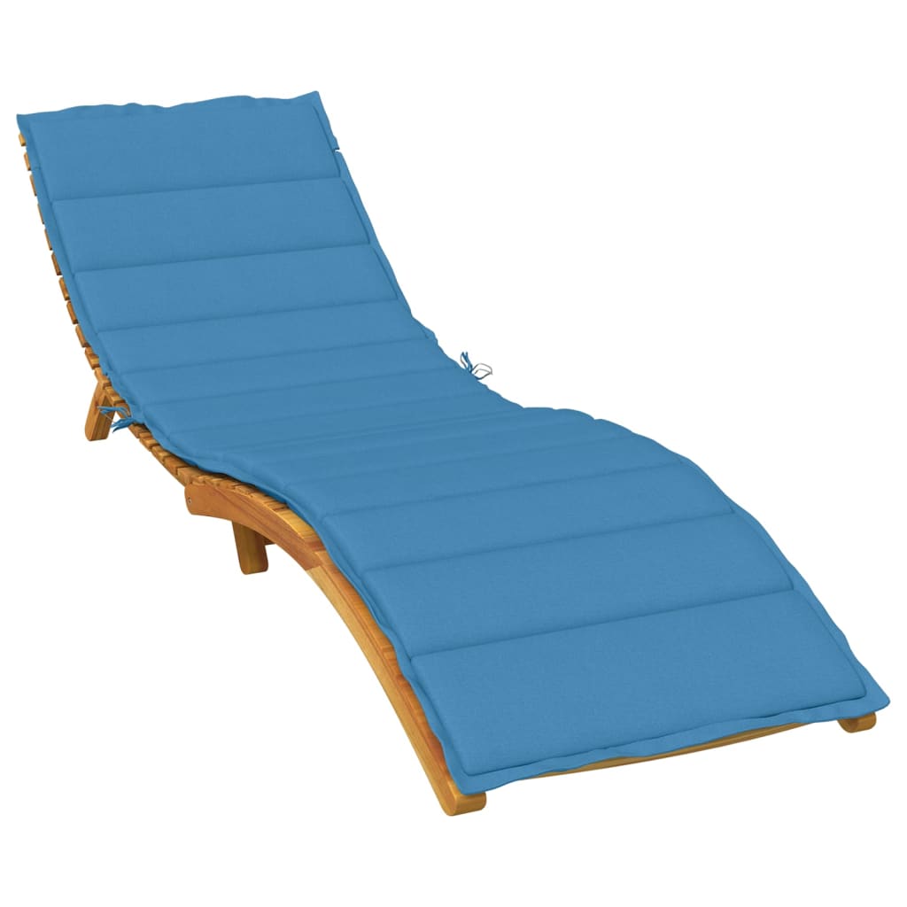 VidaXL lounger cushion 200x60x4 cm fabric mixed blue