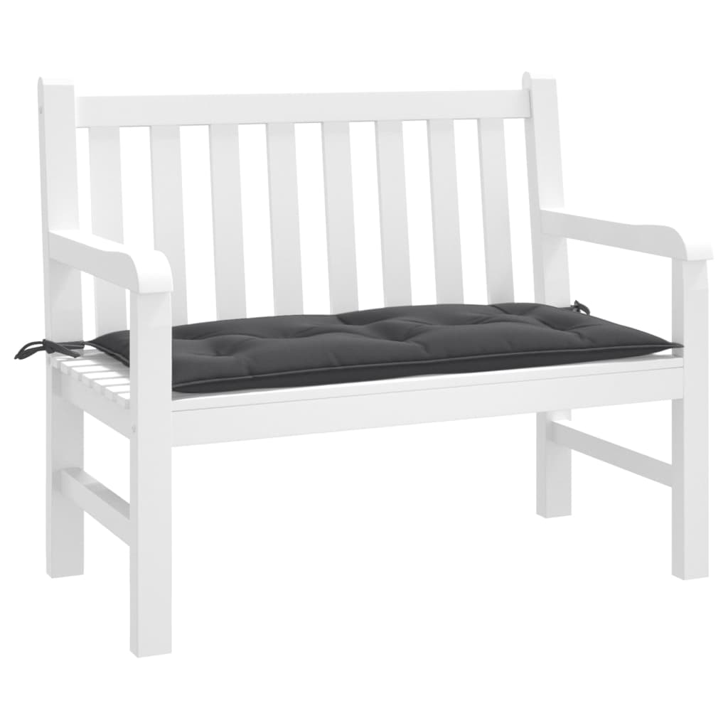 Vidaxl garden bench cushion 100x50x7 cm fabric mixed anthracite -colored