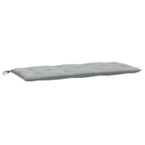 VIDAXL Garden Bench Blaža 120x50x7 cm tkanina mešano svetlo sivo