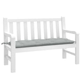 VIDAXL Garden Bench Blaža 120x50x7 cm tkanina mešano svetlo sivo