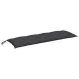 Vidaxl garden bench cushion 150x50x7 cm fabric mixed anthracite -colored