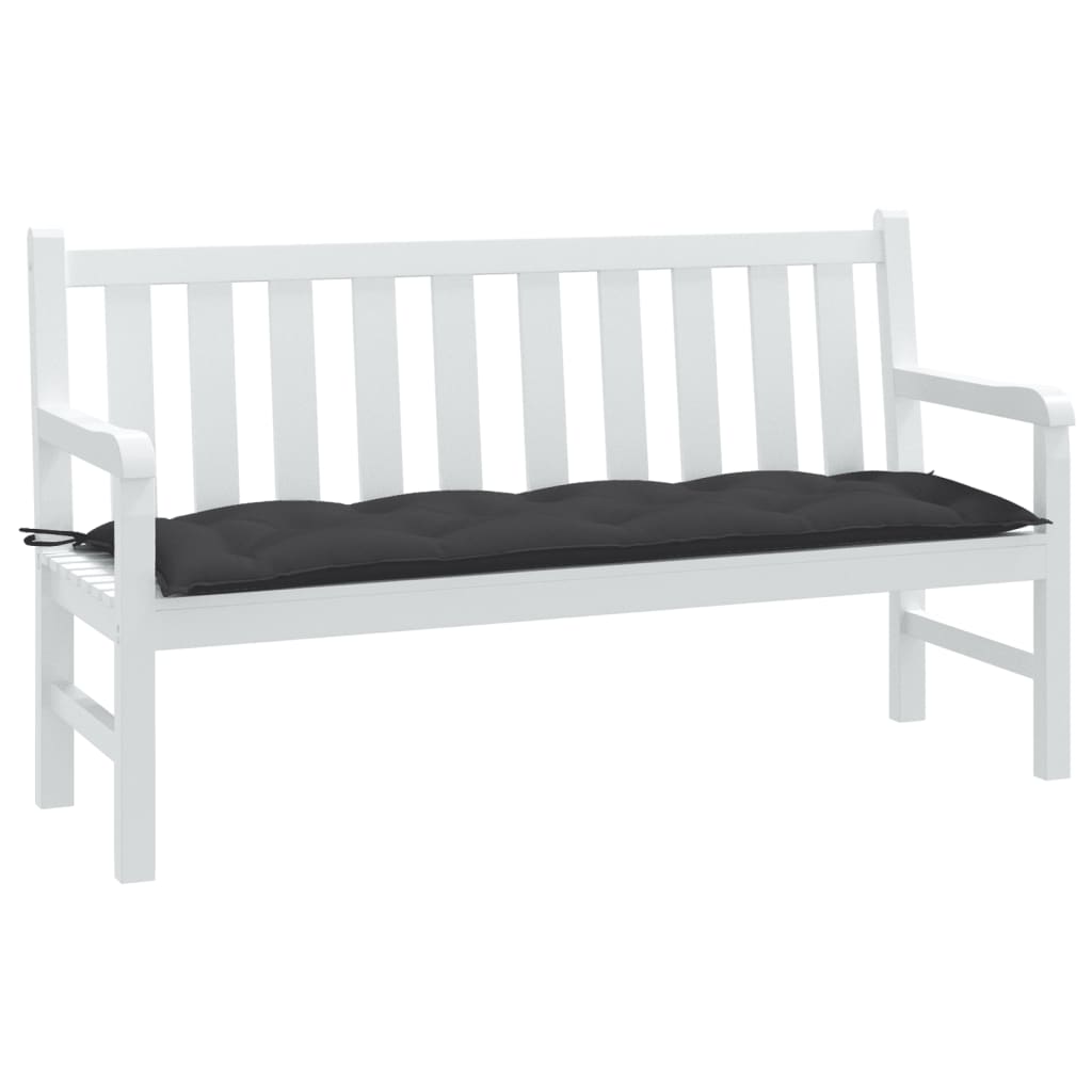 Vidaxl garden bench cushion 150x50x7 cm fabric mixed anthracite -colored