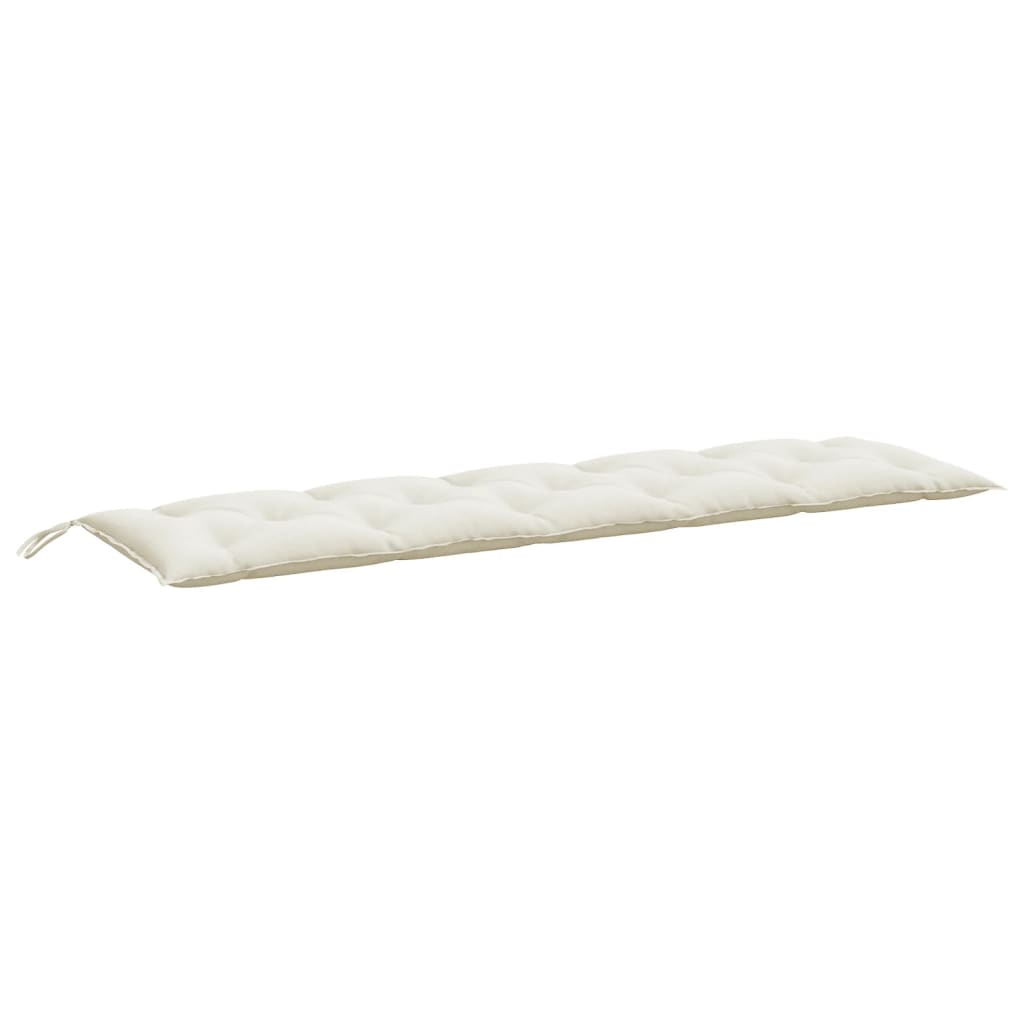 Vidaxl garden bench cushion 180x50x7 cm fabric mixed cream -colored