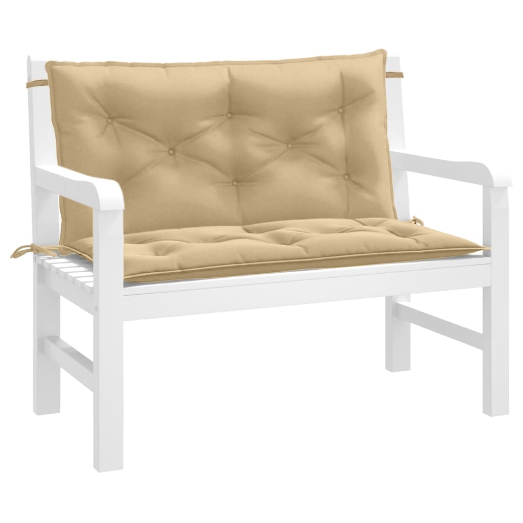 Vidaxx blazine za vrtne klopi 2 kosa 100x50x7 cm mešano bež blago