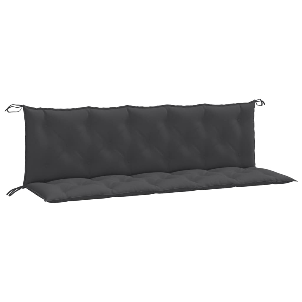 Vidaxl Garden bench cushions 2 pcs 180x50x7 cm fabric mixed anthracite color