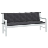 Vidaxl Garden bench cushions 2 pcs 180x50x7 cm fabric mixed anthracite color