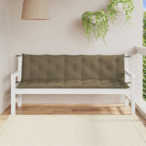 VIDAXL Garden Bench blazine 2 PCS 180x50x7 cm tkanina mešana taupe