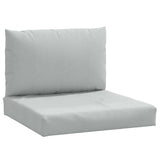 Cuscini da pallet Vidaxl 2 St tessuto grigio chiaro misto