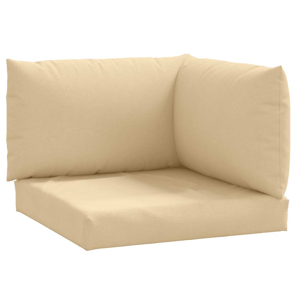 Vidaxl Pallet cushions 3 st fabric mixed beige