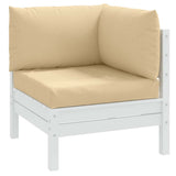 Vidaxl Pallet cushions 3 st fabric mixed beige