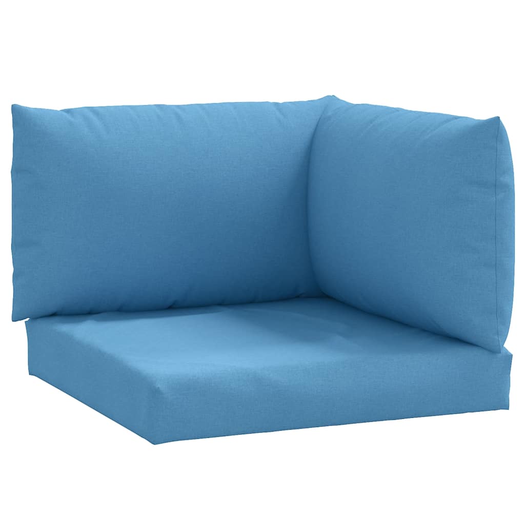 Vidaxl Pallet cushions 3 st fabric mixed blue