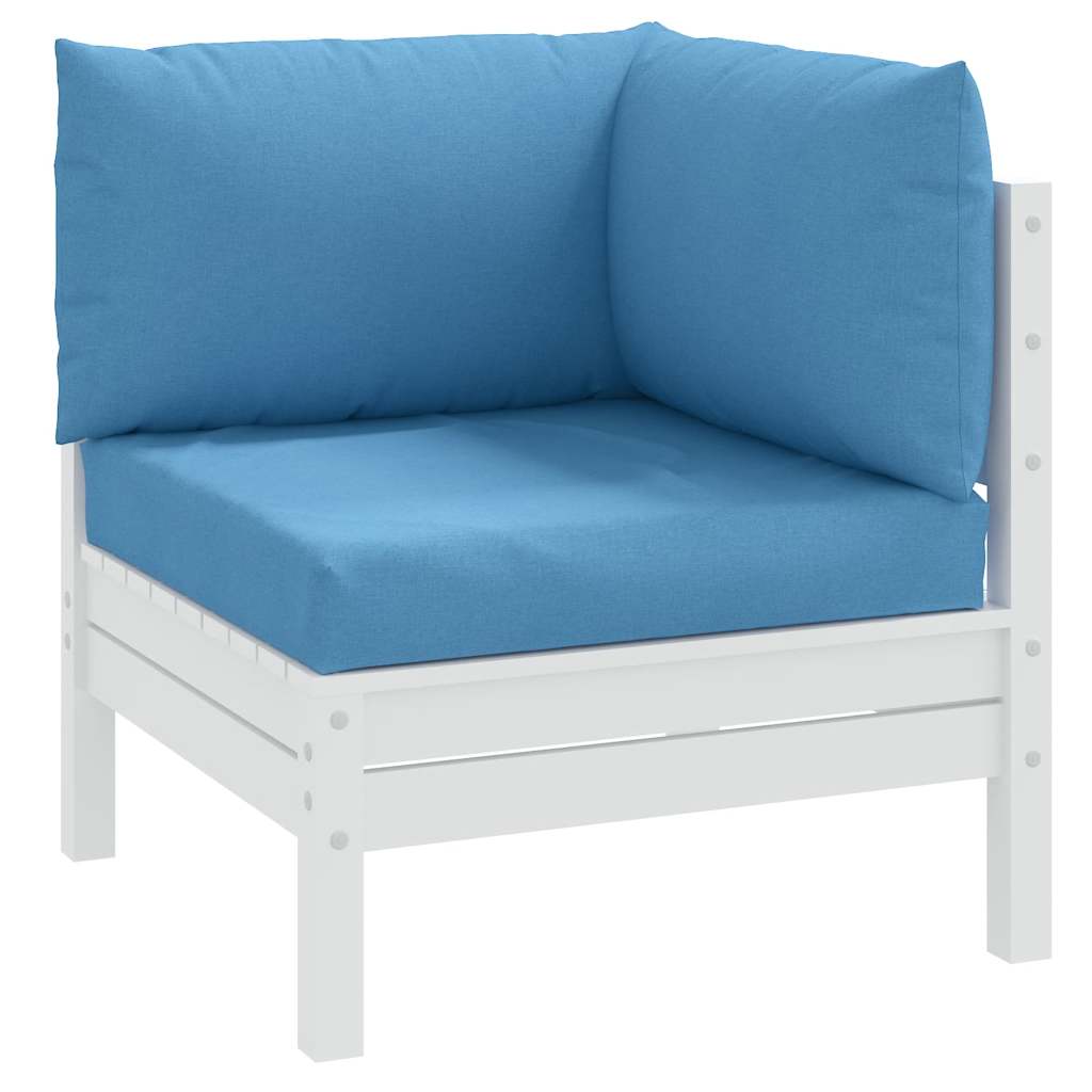 Vidaxl Pallet cushions 3 st fabric mixed blue