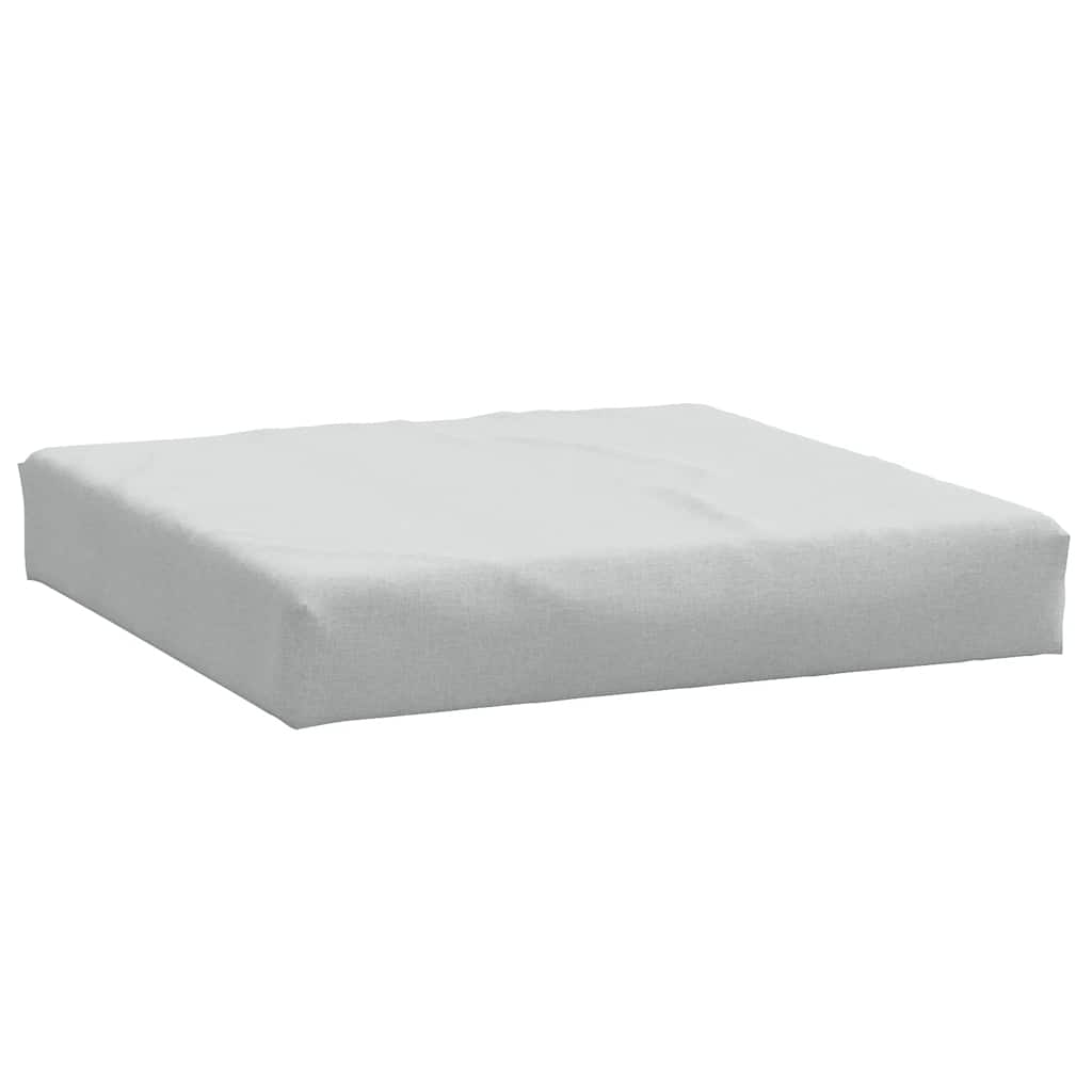 Vidaxl paleta blazina 60x60x9,5 cm tkanina mešano svetlo sivo