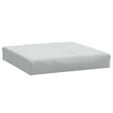 Vidaxl paleta blazina 60x60x9,5 cm tkanina mešano svetlo sivo