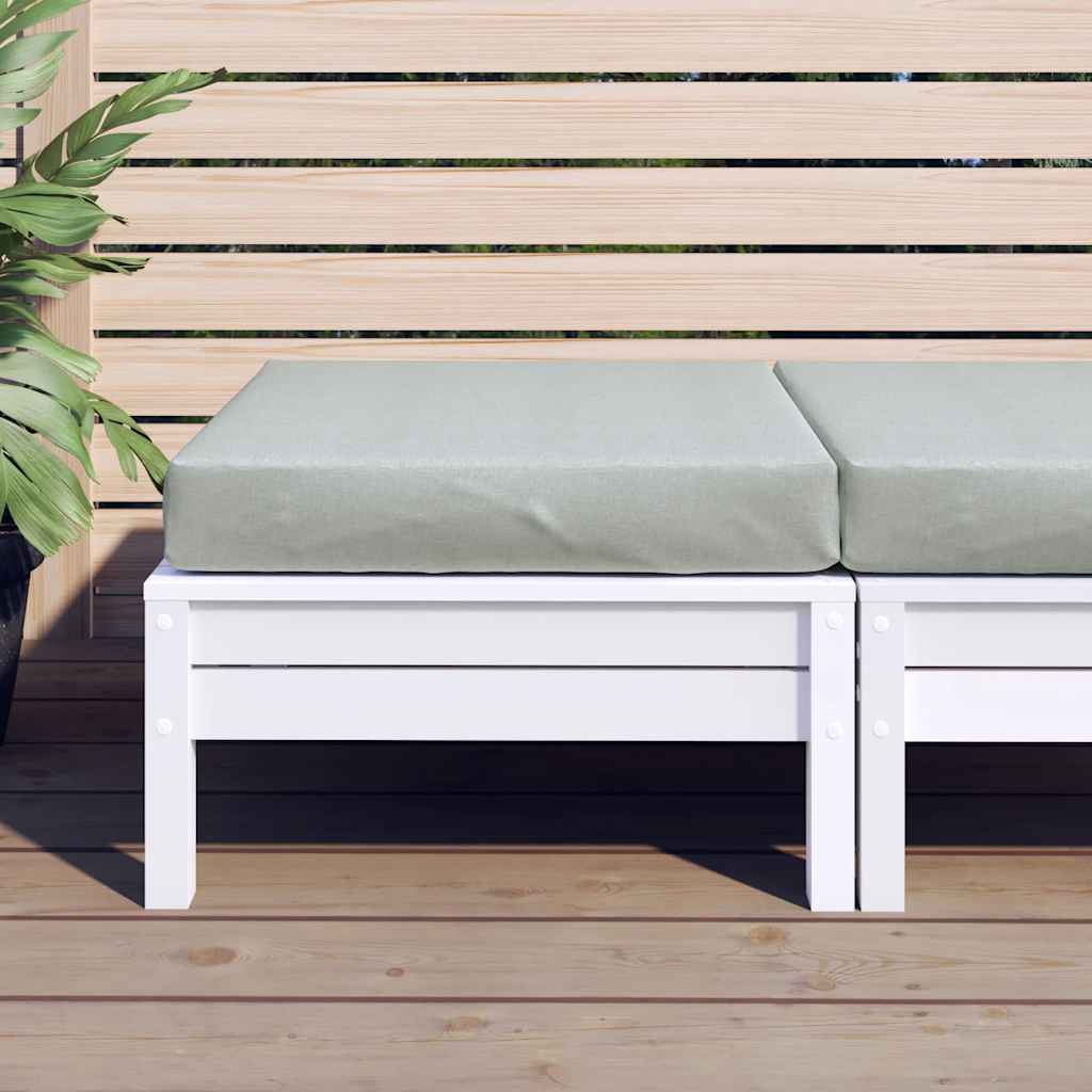 Vidaxl paleta blazina 60x60x9,5 cm tkanina mešano svetlo sivo