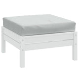 Vidaxl paleta blazina 60x60x9,5 cm tkanina mešano svetlo sivo