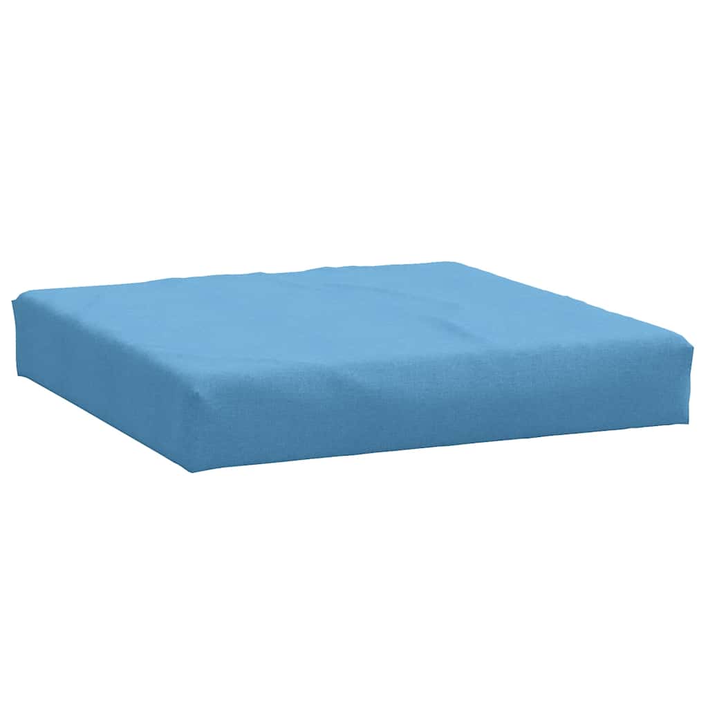 Vidaxl Pallet Cuscino 60x60x9,5 cm tessuto miscelato blu