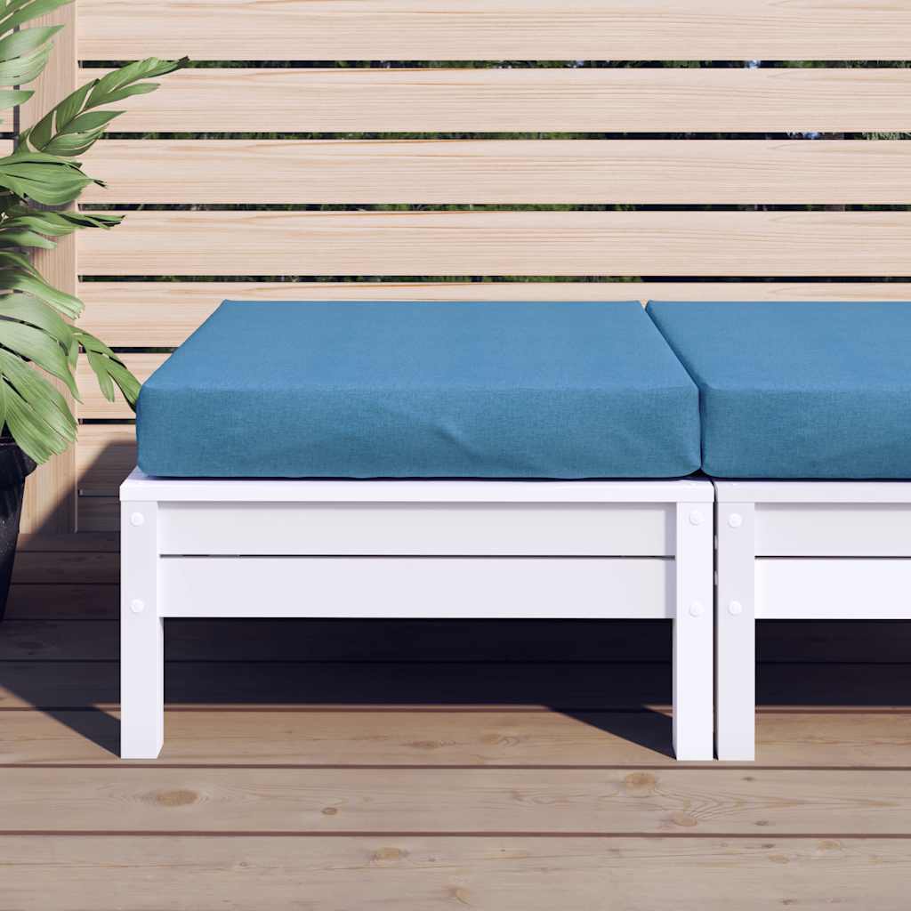 Vidaxl Pallet Cuscino 60x60x9,5 cm tessuto miscelato blu