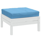 Vidaxl Pallet Cuscino 60x60x9,5 cm tessuto miscelato blu