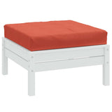 Vidaxl Pallet cushion 60x60x9.5 cm Fabric mixed red