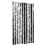Vidaxl Fly curtain 100x230 cm Chenille Gray and Black