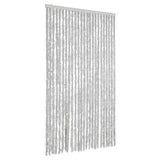 Vidaxl muha zavesa 100x200 cm chenille siva