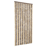 Vidaxl Fly curtain 56x185 cm Chenille dark brown and beige