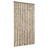 Vidaxx fly curtain 100x220 cm chenille dark brown and beige
