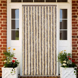 Vidaxx fly curtain 100x220 cm chenille dark brown and beige
