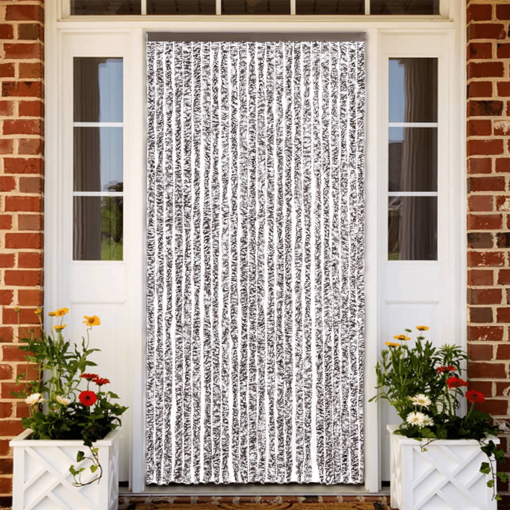 Vidaxl Fly Curtain 100x200 cm Chenille Brown i Beige