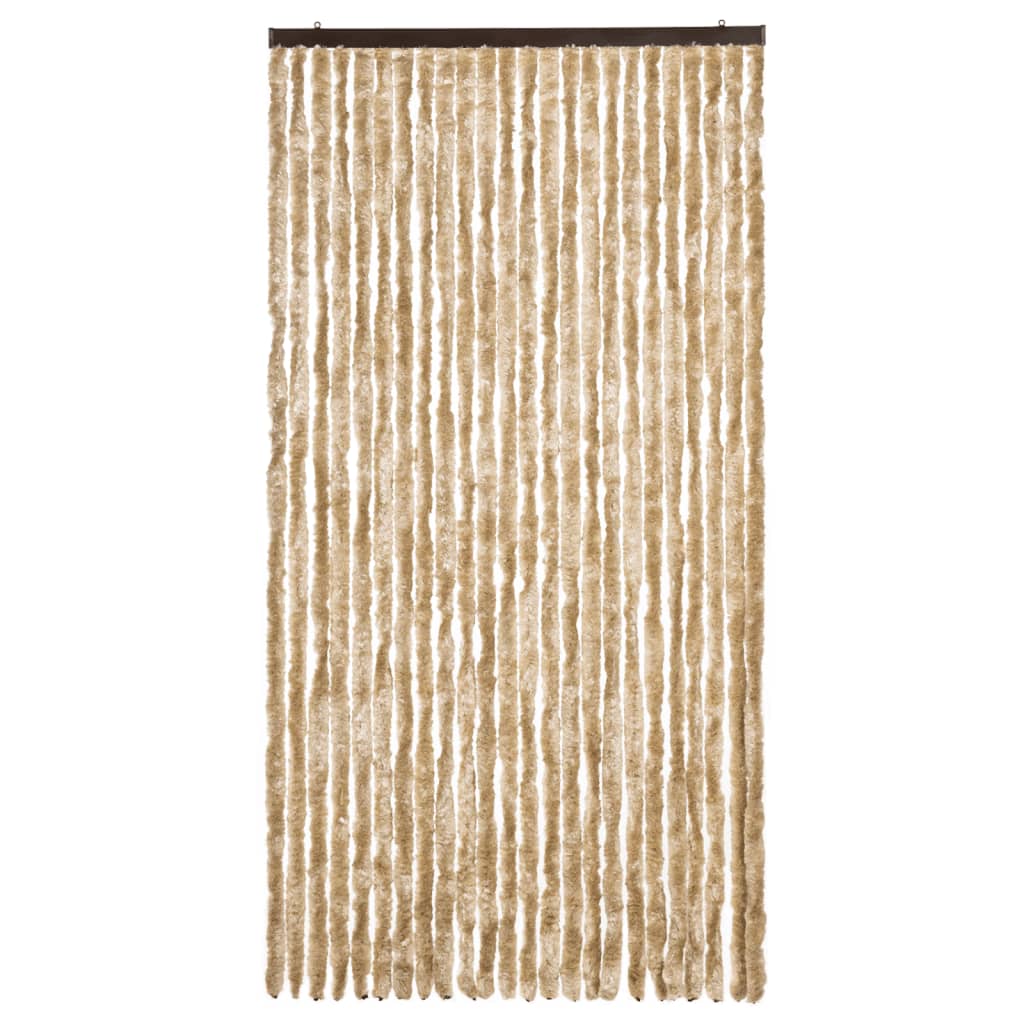 Vidaxl Fly Curtain 100x230 cm Chenille Beige