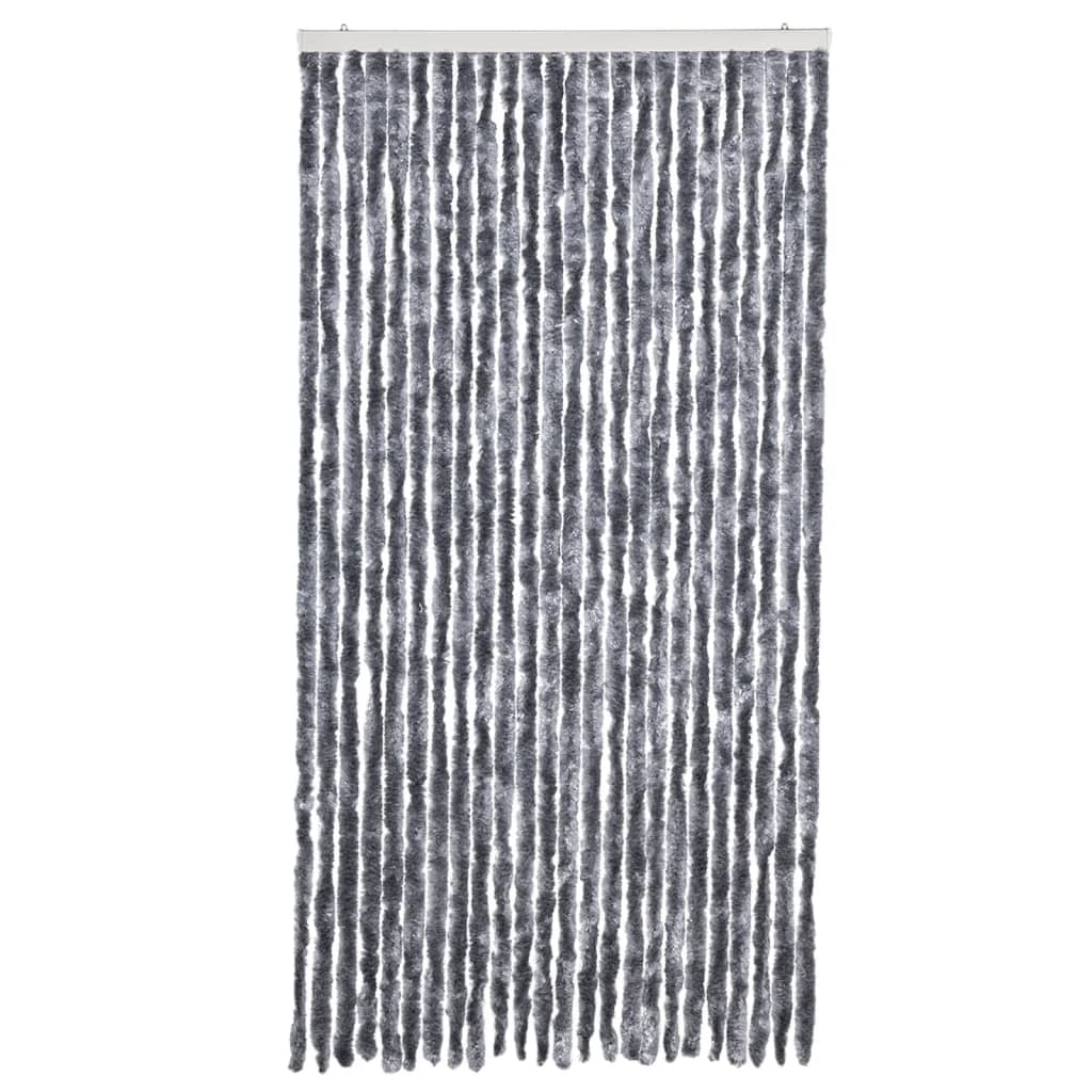 Vidaxl Fly curtain 100x200 cm Chenille silver