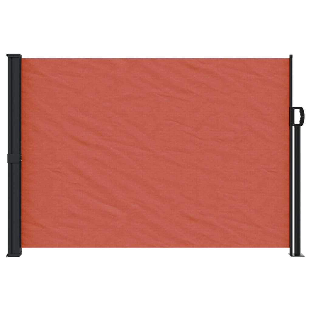 VidaXL Windshield Extendable 140x500 cm Terracotta