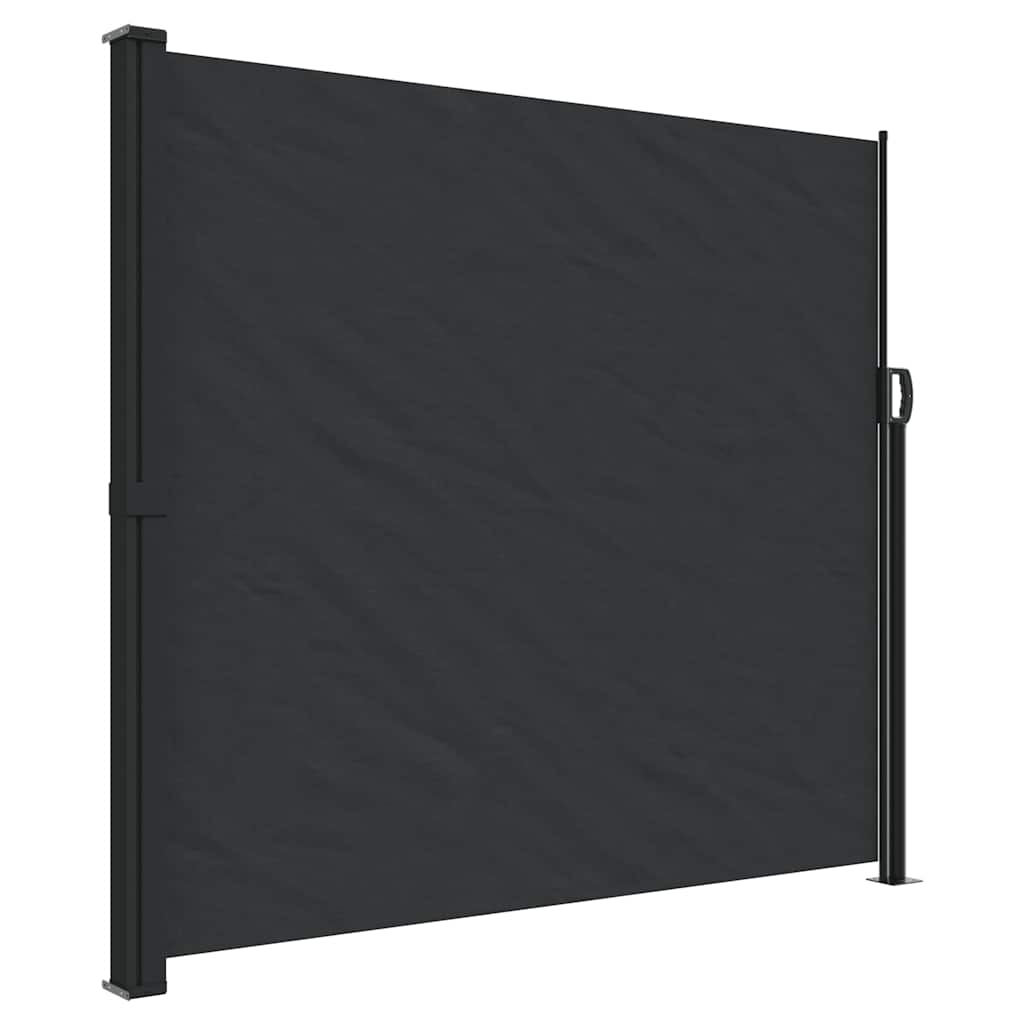 VidaXL Windshield Extendable 180x500 cm Black