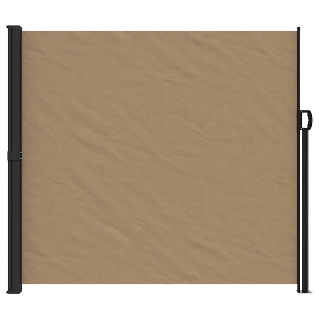 VidaXL Windshield Extendable 180x500 cm Taupe