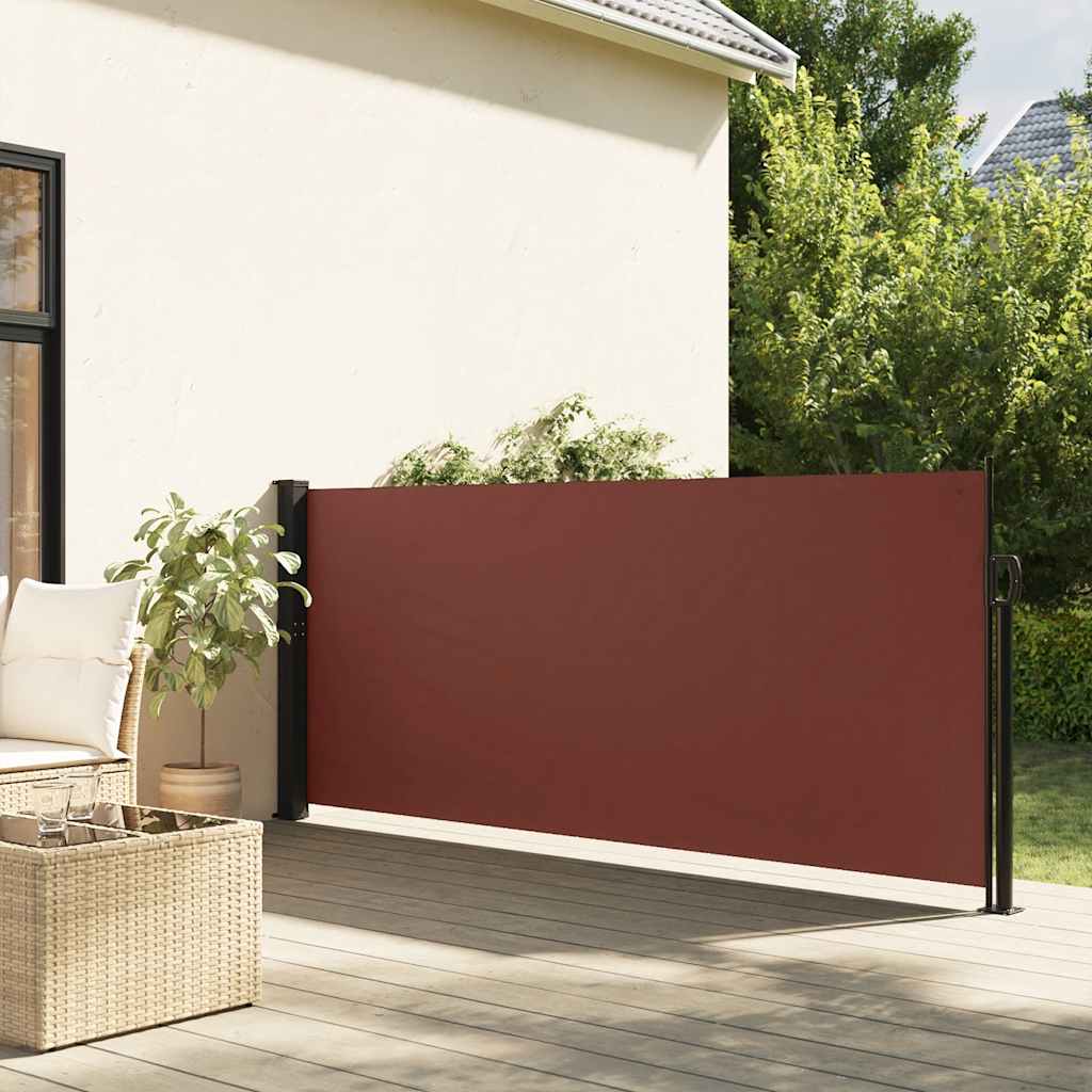 VidaXL Windshield Extendable 140x600 cm brown