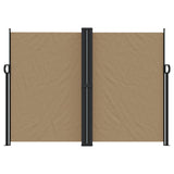 Pare-brise vidaxl extensible 180x600 cm taupe