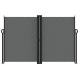 Pare-brise Vidaxl extensible 160x1000 cm anthracite -colored